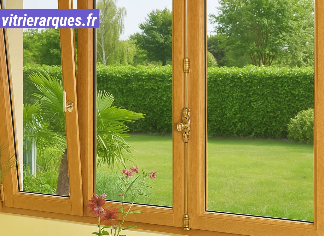 Installation de fenêtre en bois sur mesure Arques