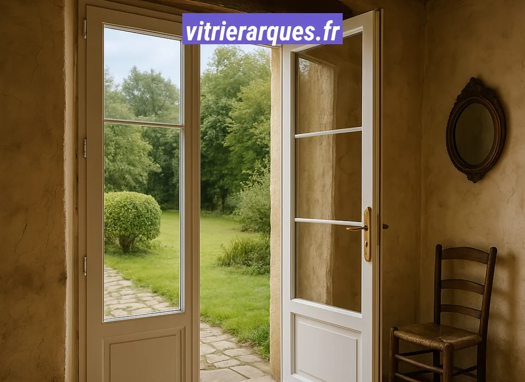 Installation de fenêtre en PVC Arques