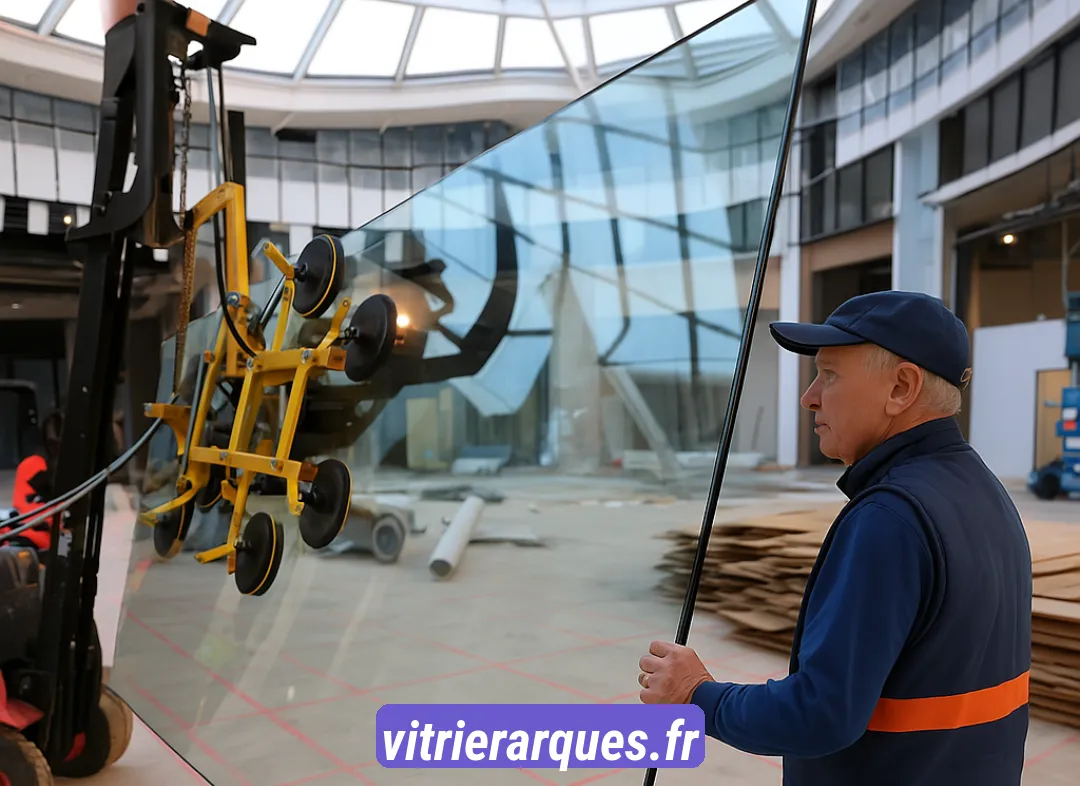 Remplacement de vitrine magasin Arques